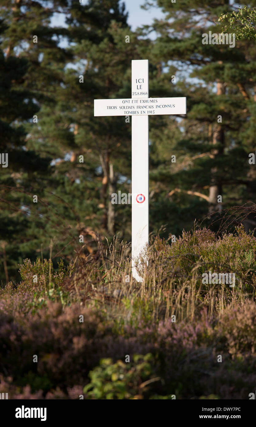 Urbeis, Frankreich, Gedenkstätte des Lingekopfes Stockfoto