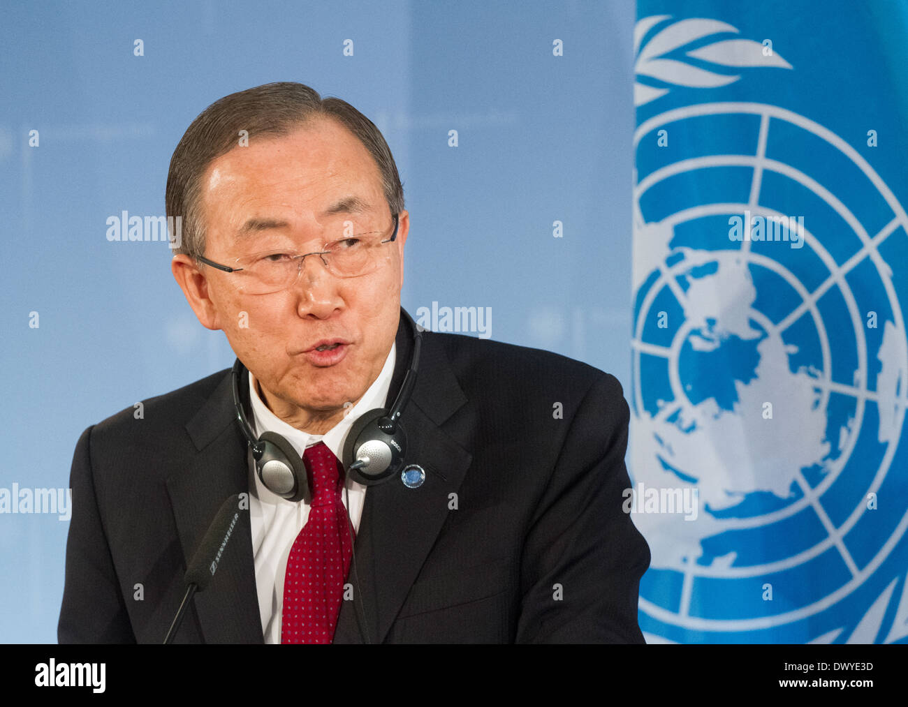 Berlin, Deutschland, UN-Generalsekretär Ban Ki-Moon Stockfoto