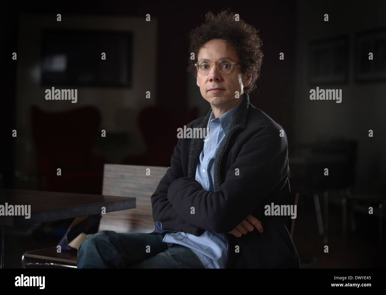 Berlin, Deutschland, US-Autor Malcolm Gladwell im Porträt Stockfoto