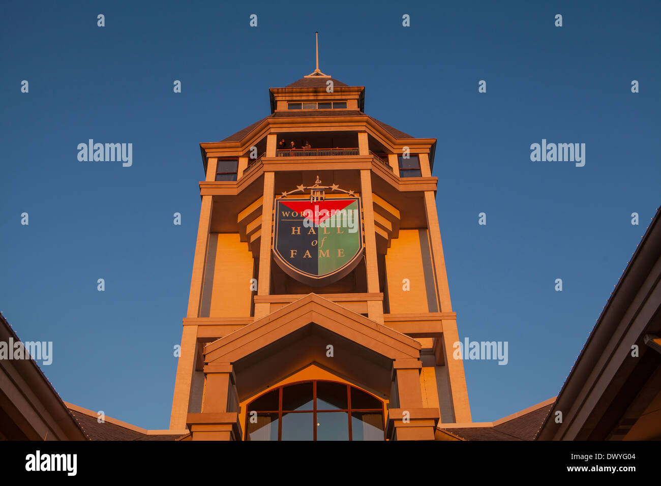 Die Sonne geht auf die World Golf Hall Of Fame in St. Augustine, Florida Stockfoto