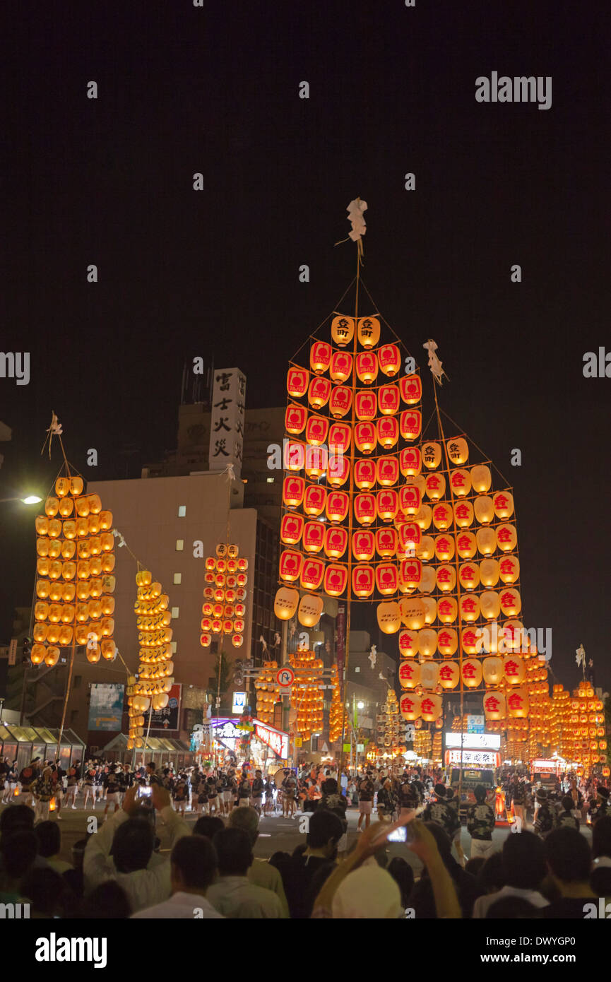 Kanto-Matsuri Akita, Akita, Präfektur Akita, Japan Stockfoto