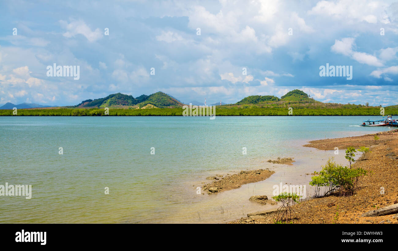 Landschaft mit Meer und Wolken, Asien, Thailand Stockfoto