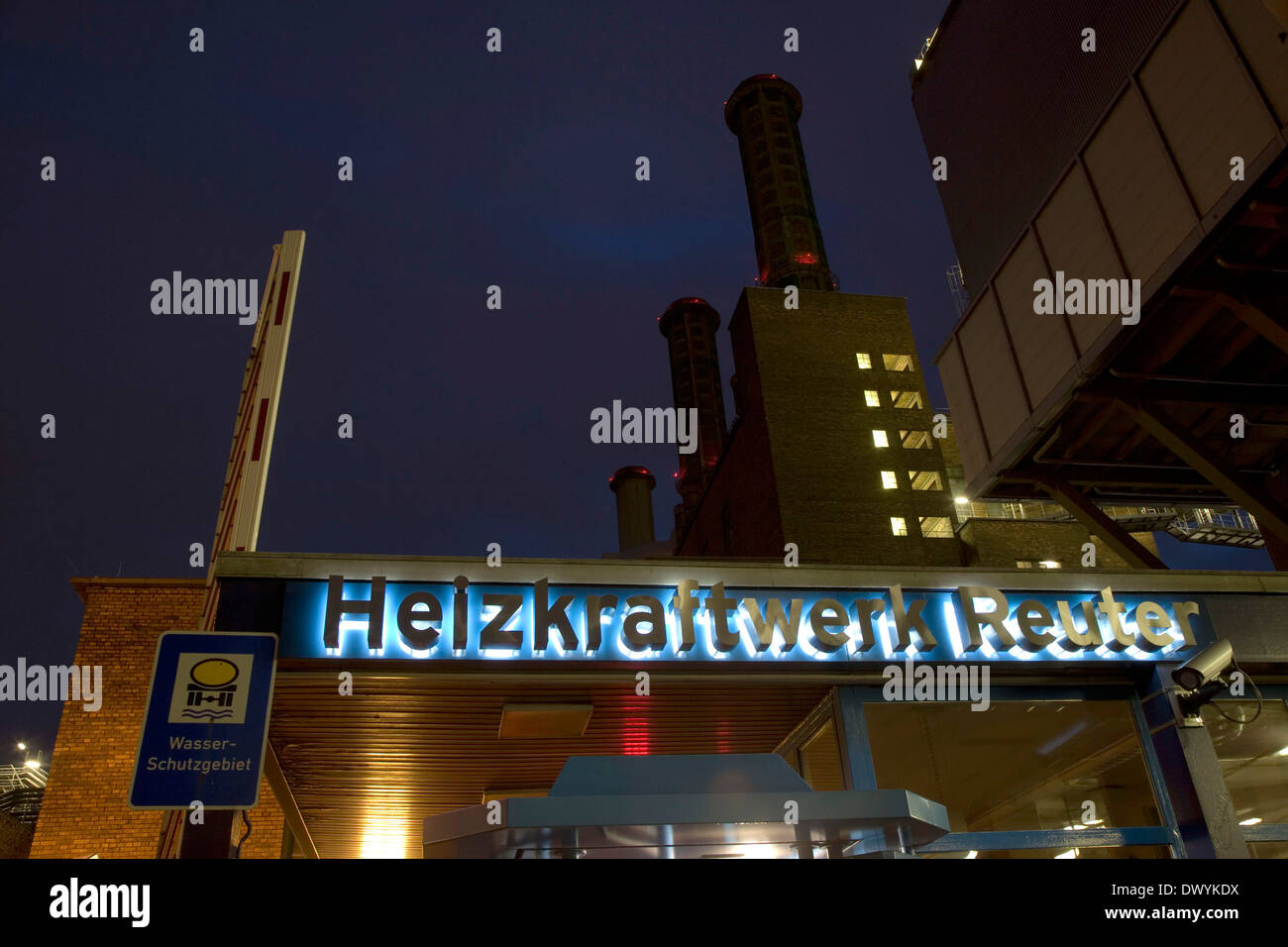 Heizkraftwerk Reuter Stockfoto