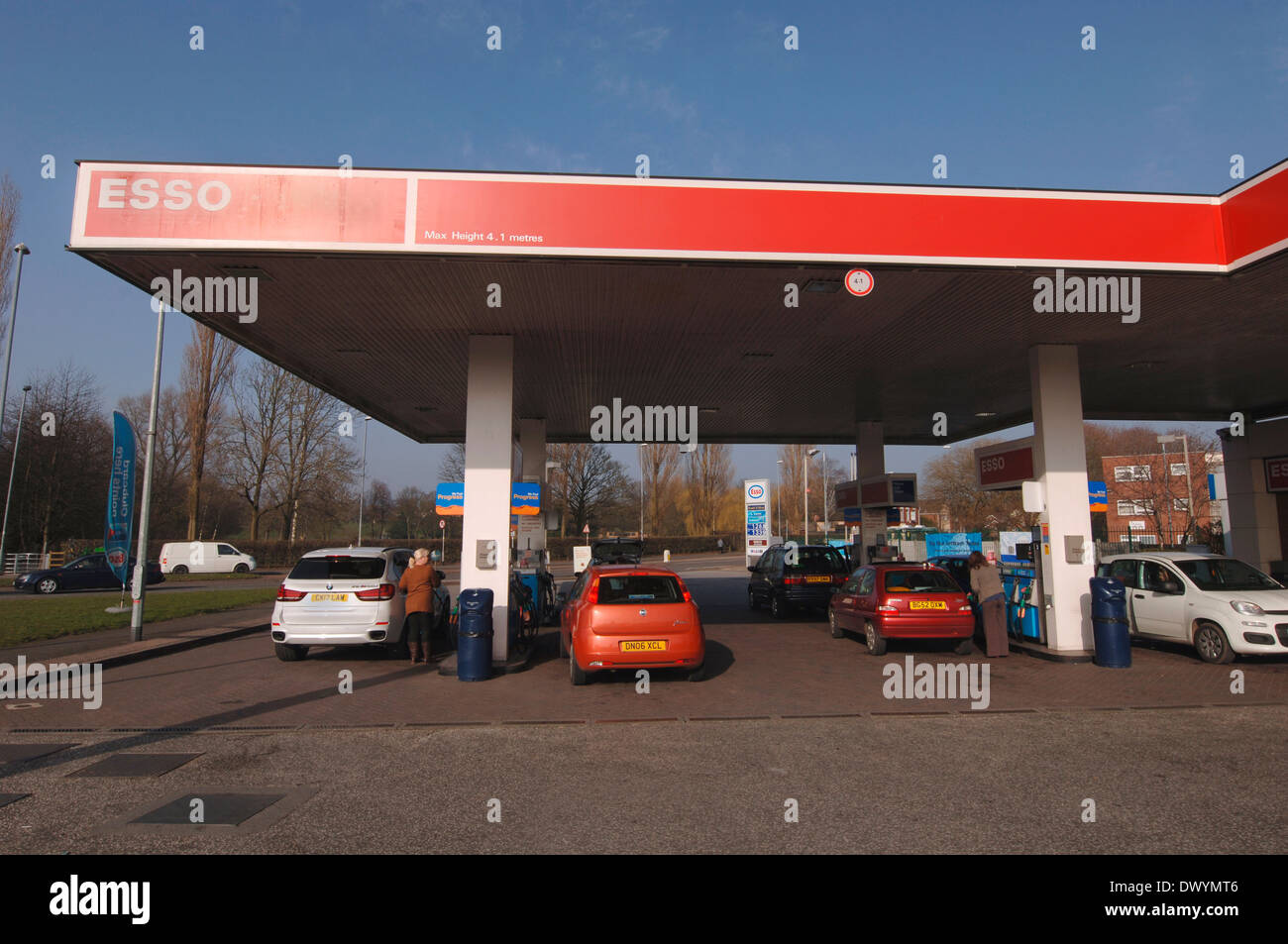 ESSO Station.2 auffüllen Stockfoto