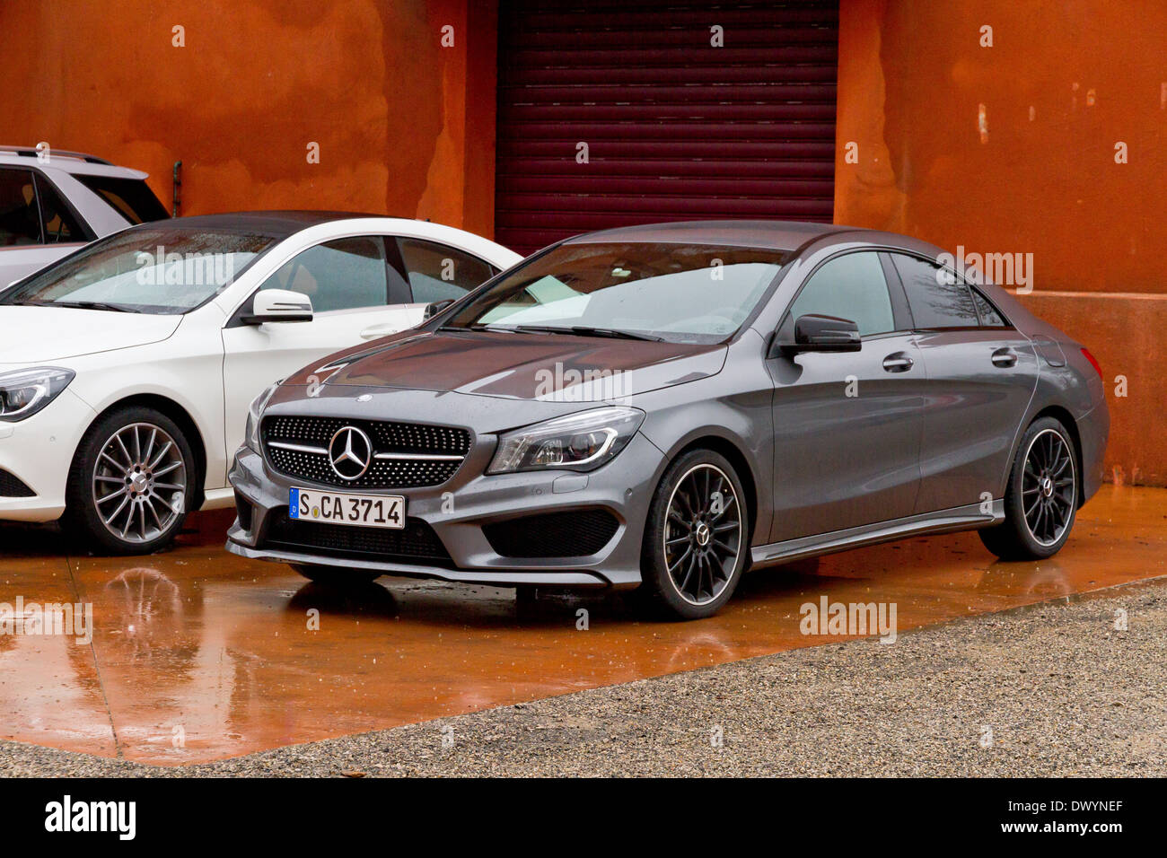 Mercedes-Benz CLA 2013 Modell Testfahrt in Frankreich Stockfoto