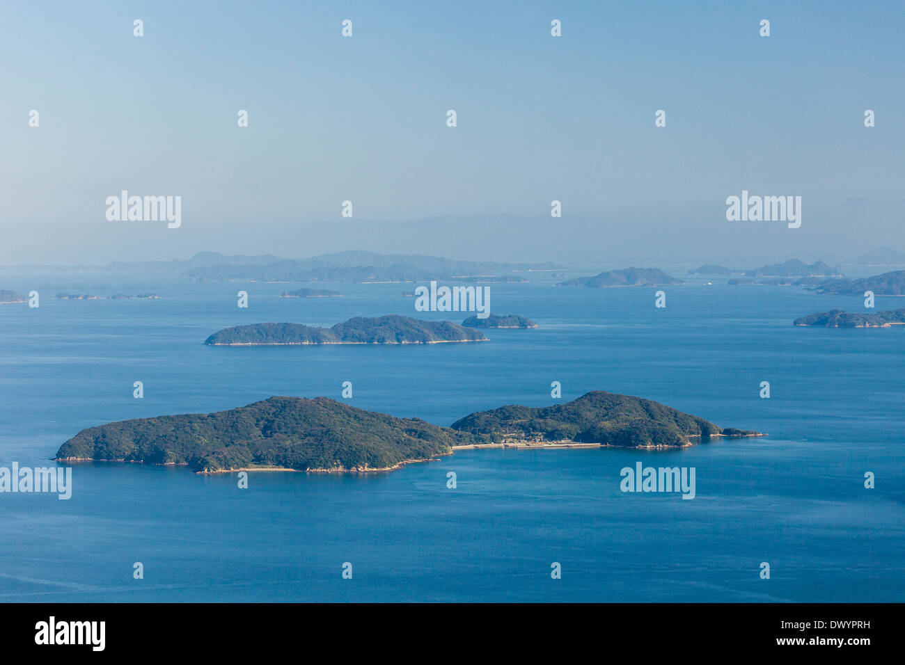 Insel im Seto-Binnenmeer, Iwakuni,-Yamaguchi-Präfektur, Japan Stockfoto