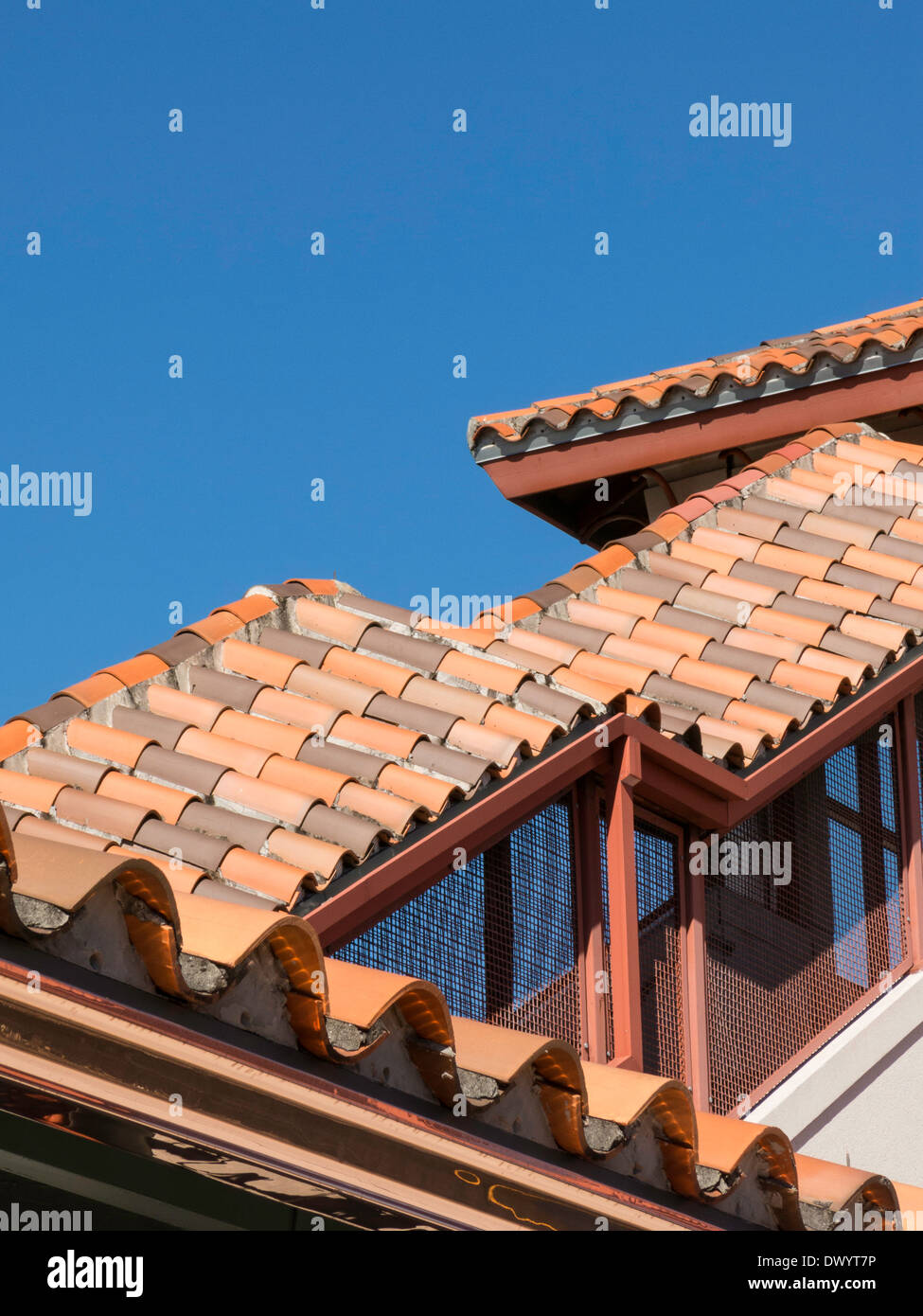 Ziegeldach in Ft Lauderdale Station, FL, USA Stockfoto