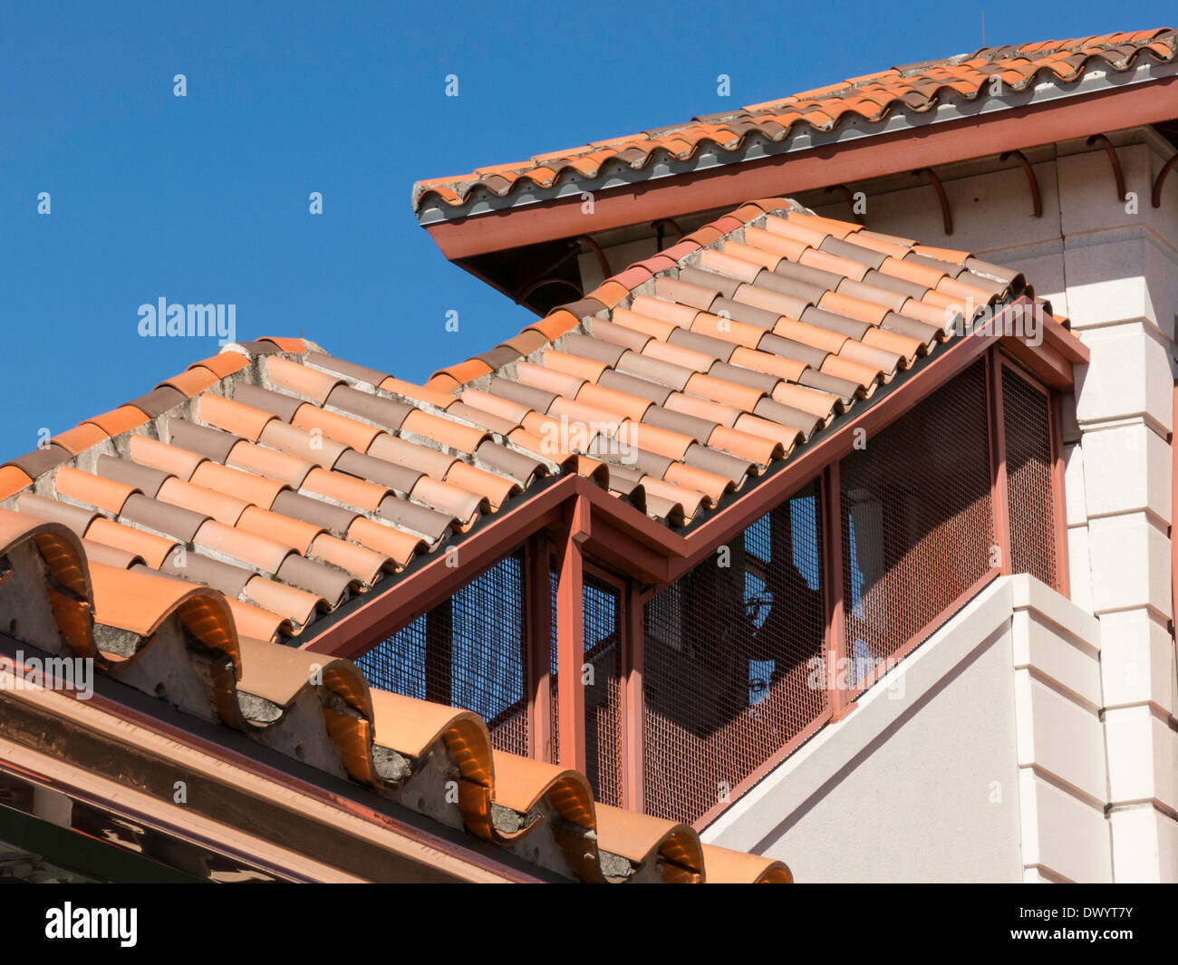 Ziegeldach, Ft Lauderdale Station, FL, USA Stockfoto