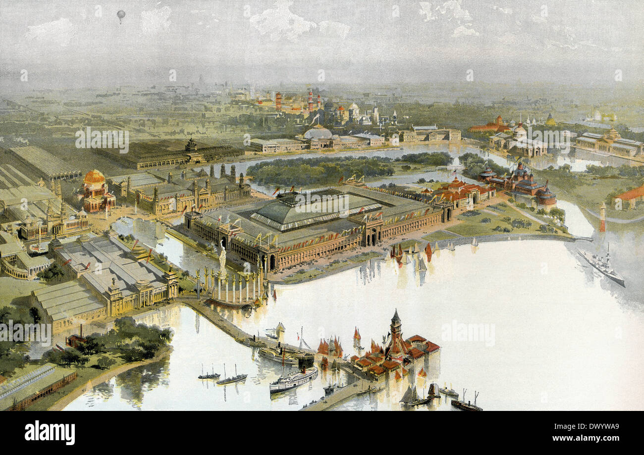 Die World Columbian Exposition 1893, der Weltausstellung von Chicago, Chicago, Illinois, USA Stockfoto