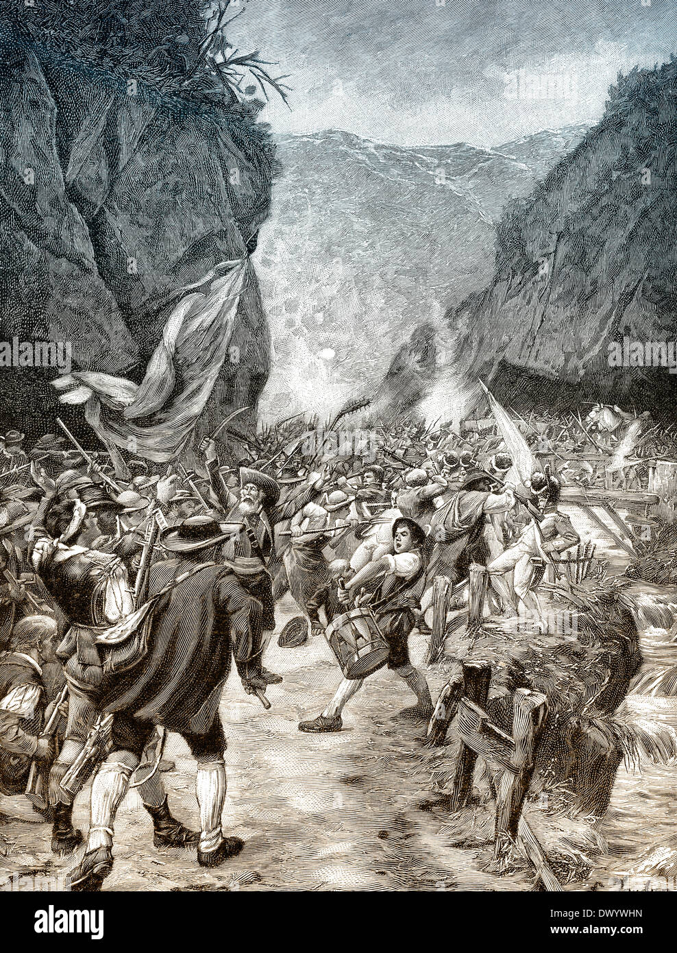 The tyrolean rebellion of 1809 Fotos und Bildmaterial in hoher