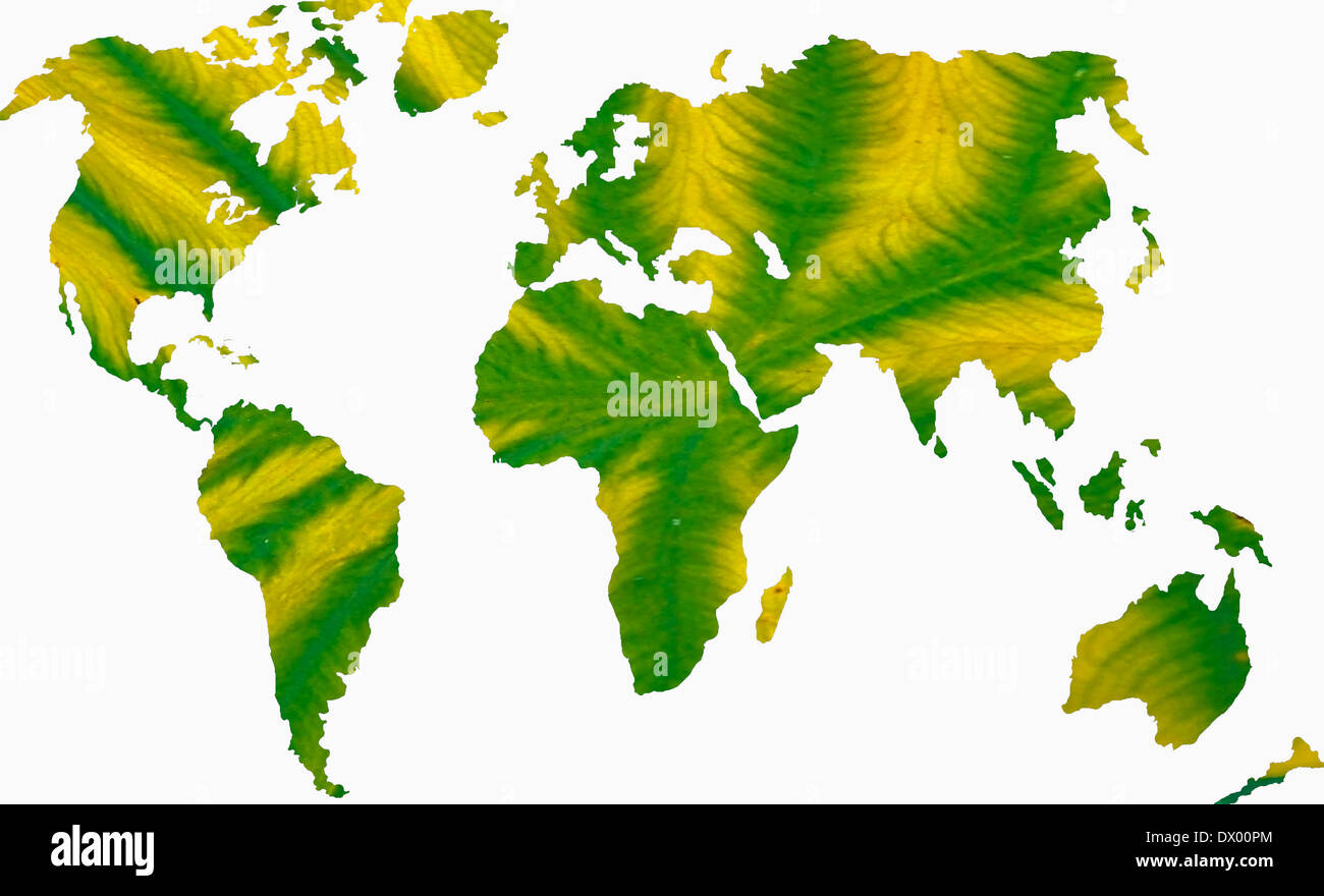 Weltkarte, Konzept Stockfoto