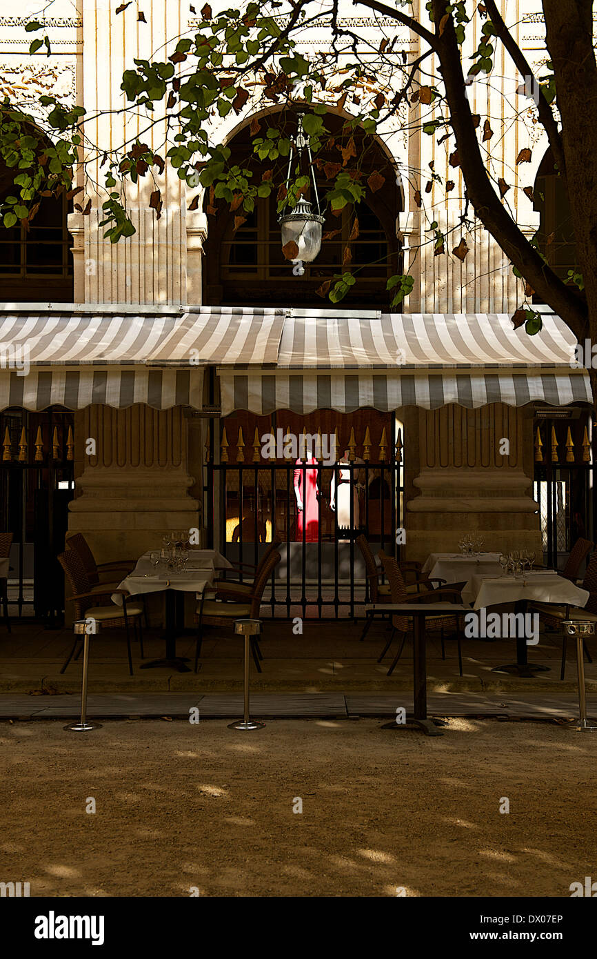Cafe im Palais Royal in Paris, Frankreich Stockfoto