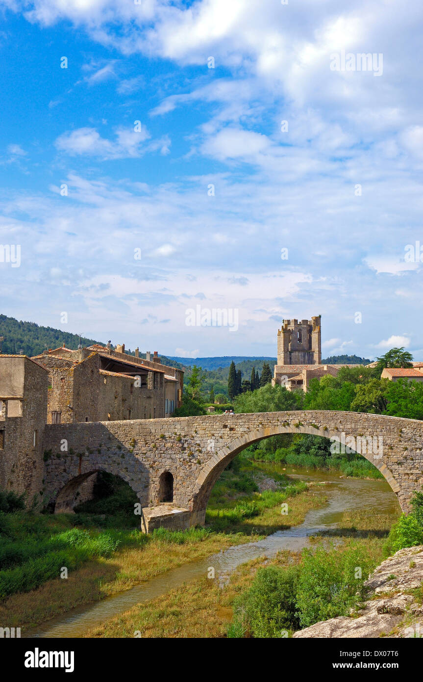 Abtei SainteMarie de Lagrasse, Lagrasse Stockfotografie Alamy