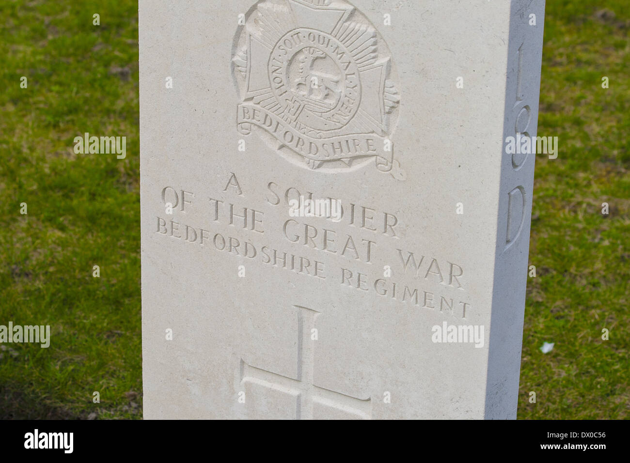 Neue British Cemetery in Flandern Felder großen Weltkrieg Stockfoto