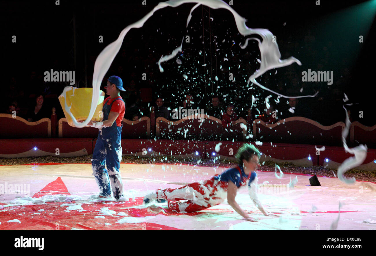 Zirkus-clowns Stockfoto