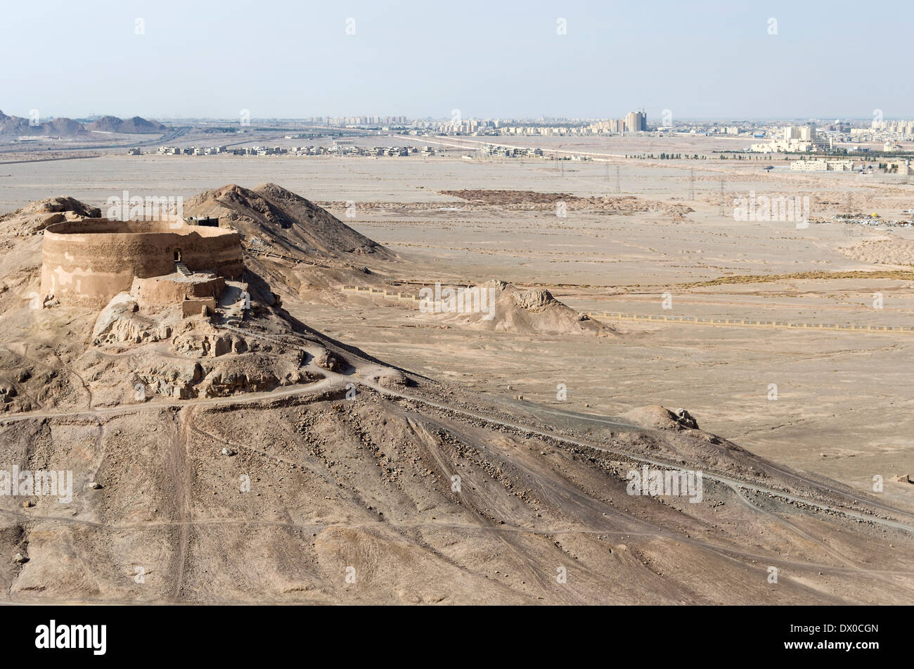 Turm des Schweigens in Yazd, Iran Stockfoto