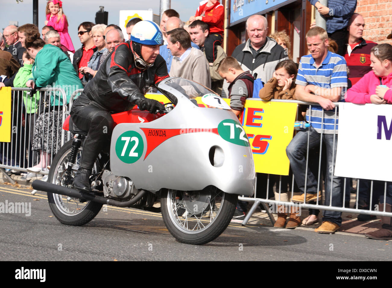 Klassische Motorradrennen Stockfoto