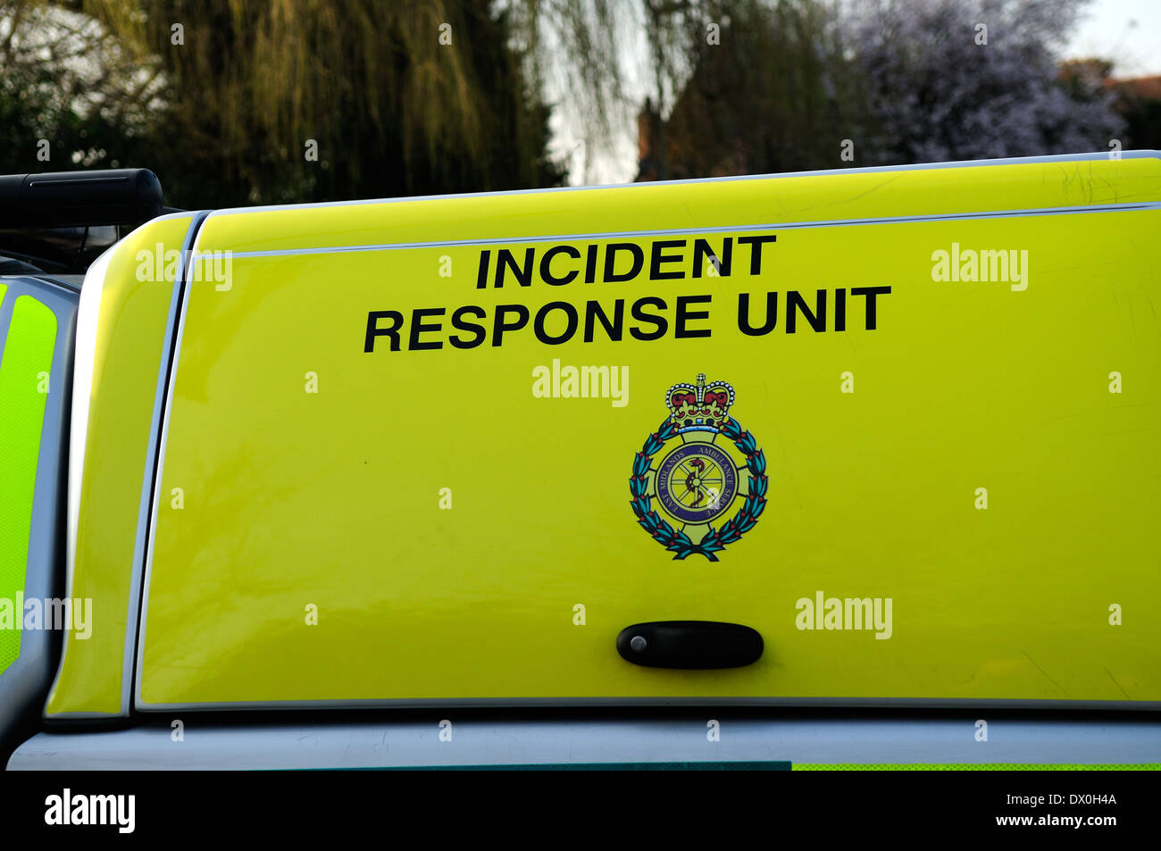 Incident Response Vehicle, Rettungsdienste, UK. Stockfoto