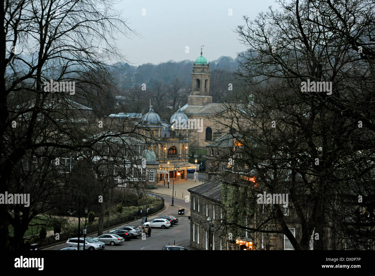 Blick über Buxton Derbyshire bis zum Opernhaus UK Stockfoto
