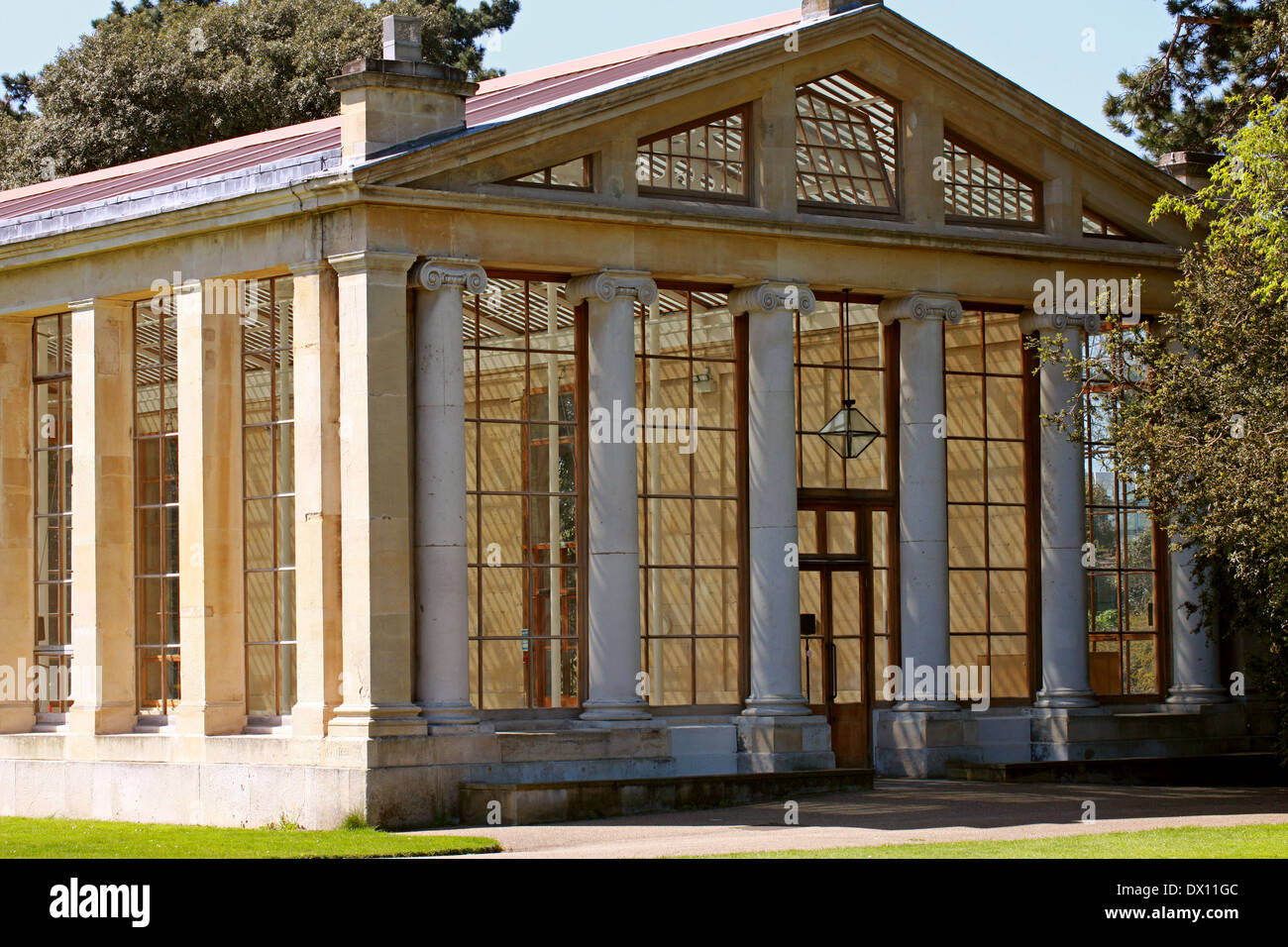 Die Nash Konservatorium, Royal Botanic Gardens, Kew, Richmond, Surrey. Stockfoto