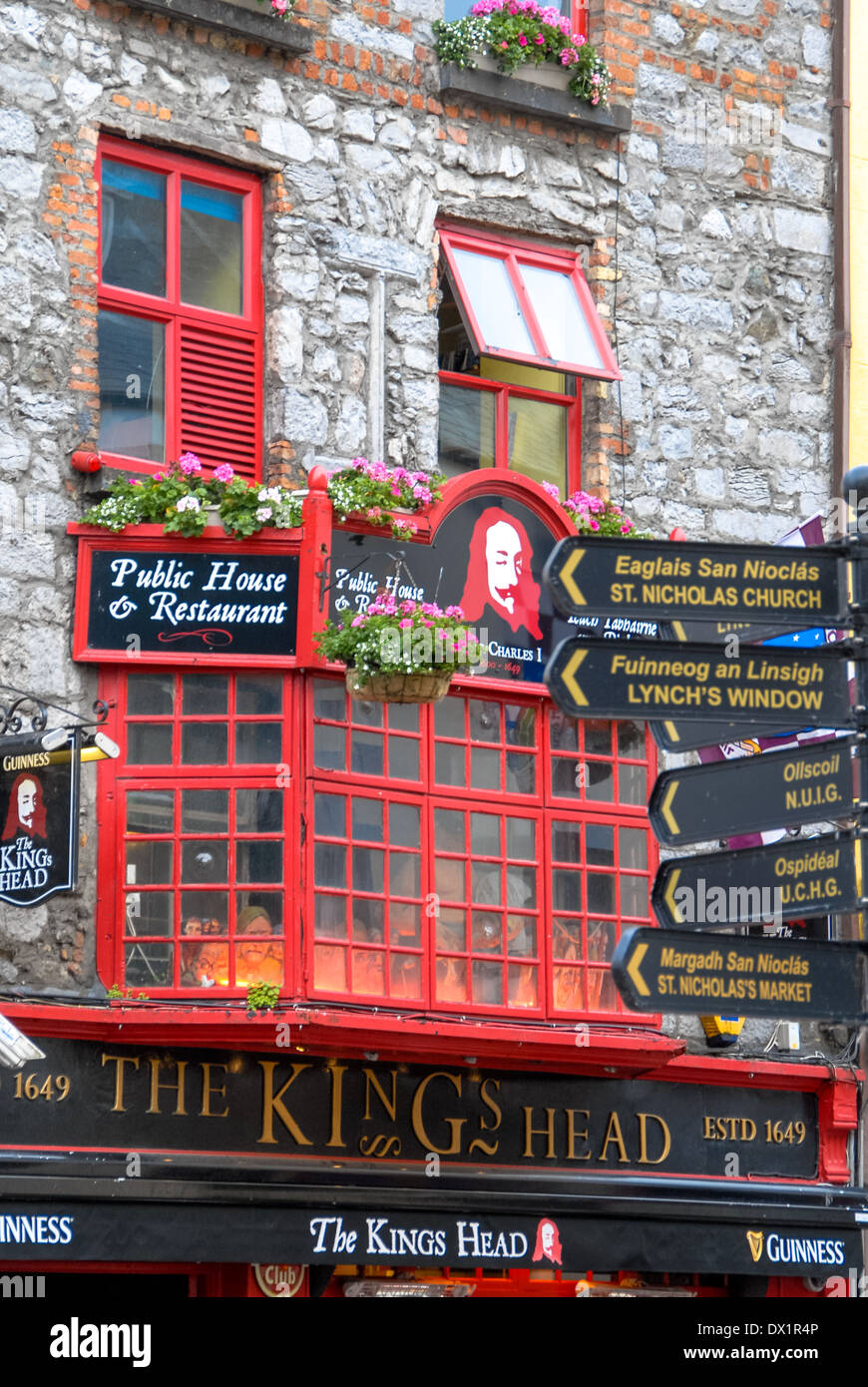 berühmten Pub kings Head in Gallway, Irland Stockfoto