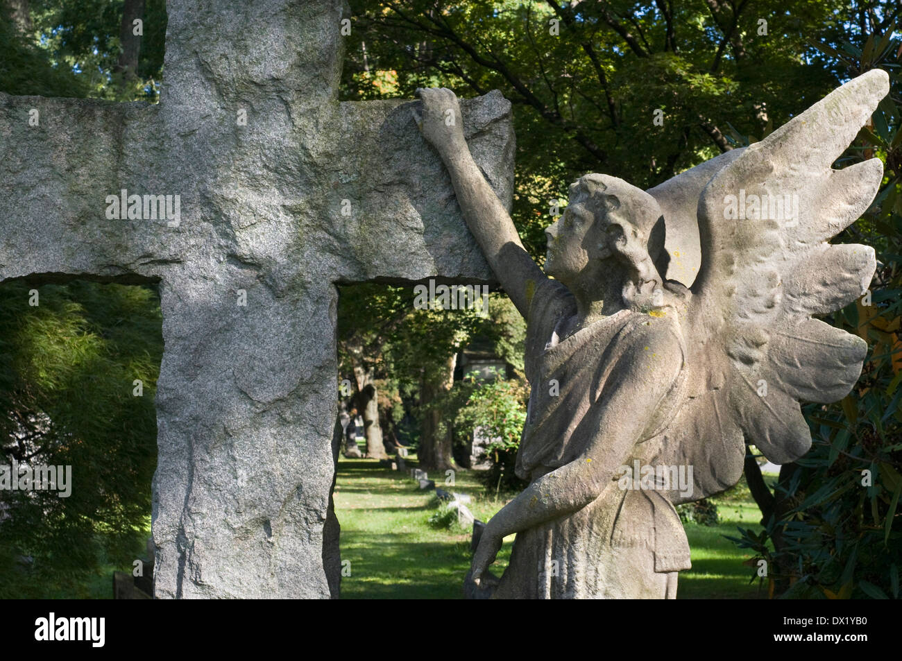 Woodlawn-Friedhof. Webster Avenue Ecke Oststraße 233.. Woodlawn M 4 (Mo-So 08:30-17 / unter Fotos vorherige Genehmigung Stockfoto
