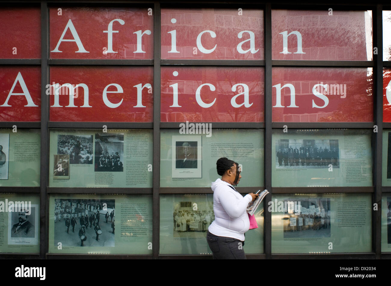 Ausstellung der Afrikaner-Amerikaner im Museo del Barrio. 1230 Fifth Avenue und 104. Straße. Telefon 212-831-7272. Stockfoto