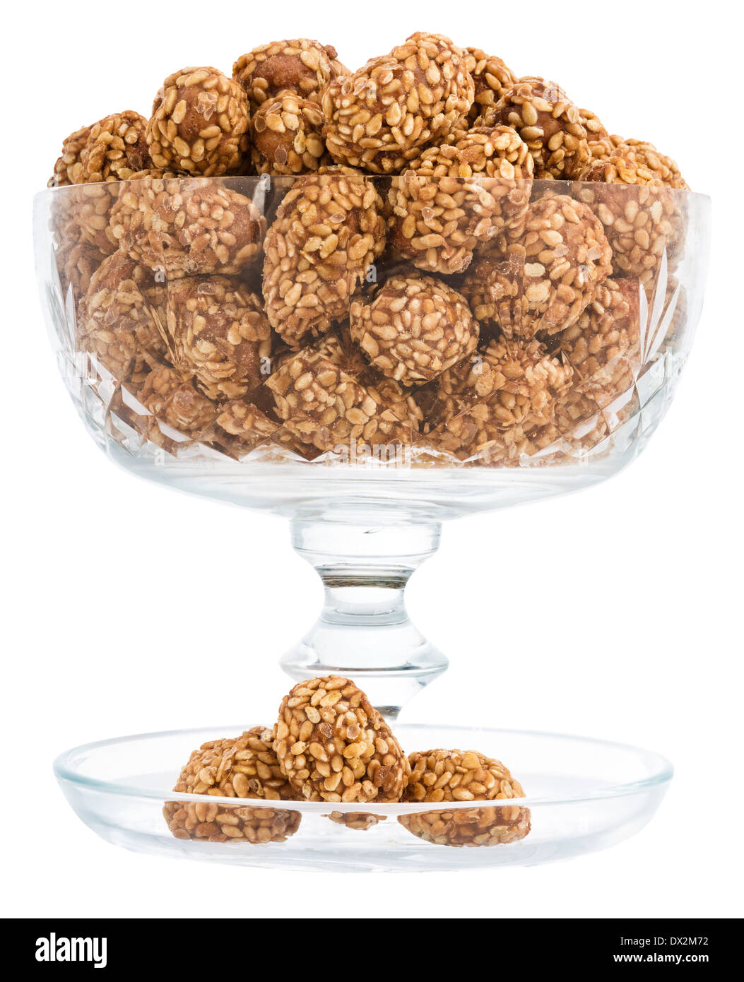 Snack, hergestellt aus Erdnuss Bohnen, Zucker, Sesam usw. Stockfoto