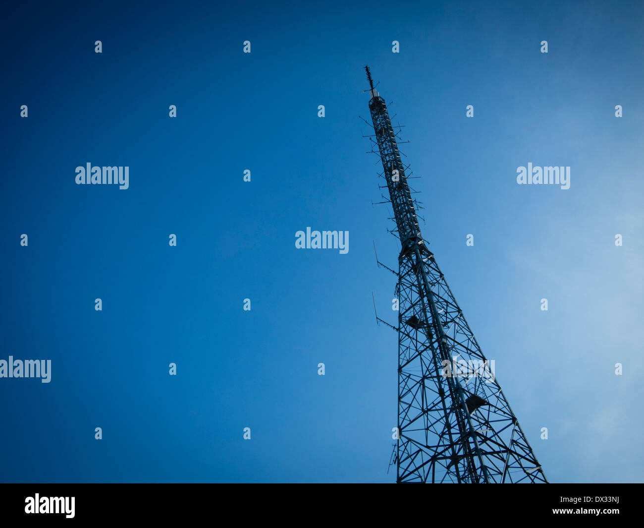 Sendemast im Alexandra Palace Stockfoto