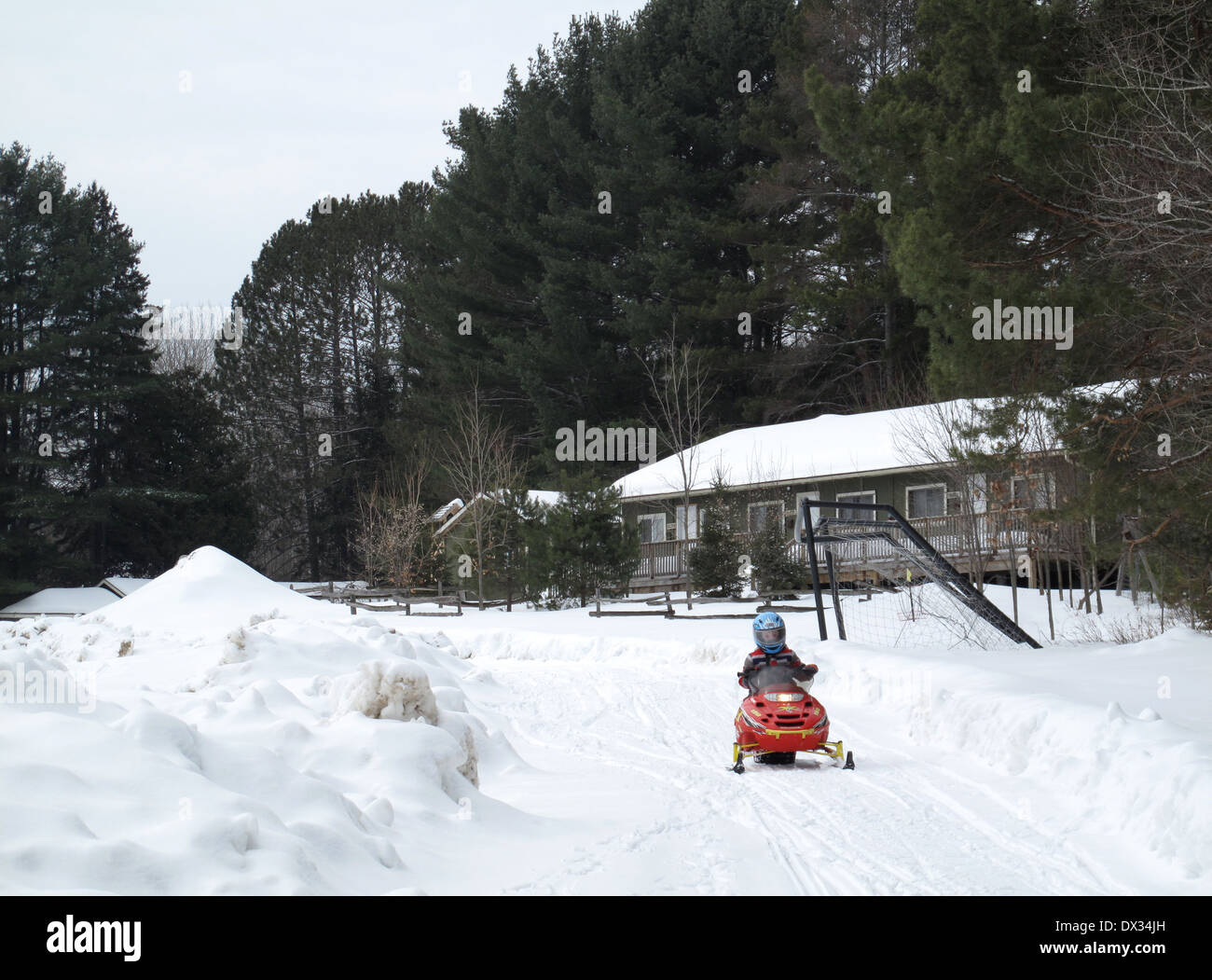 Pfeilspitze Camp, Lake of Bays, Muskoka, Ontario. Stockfoto