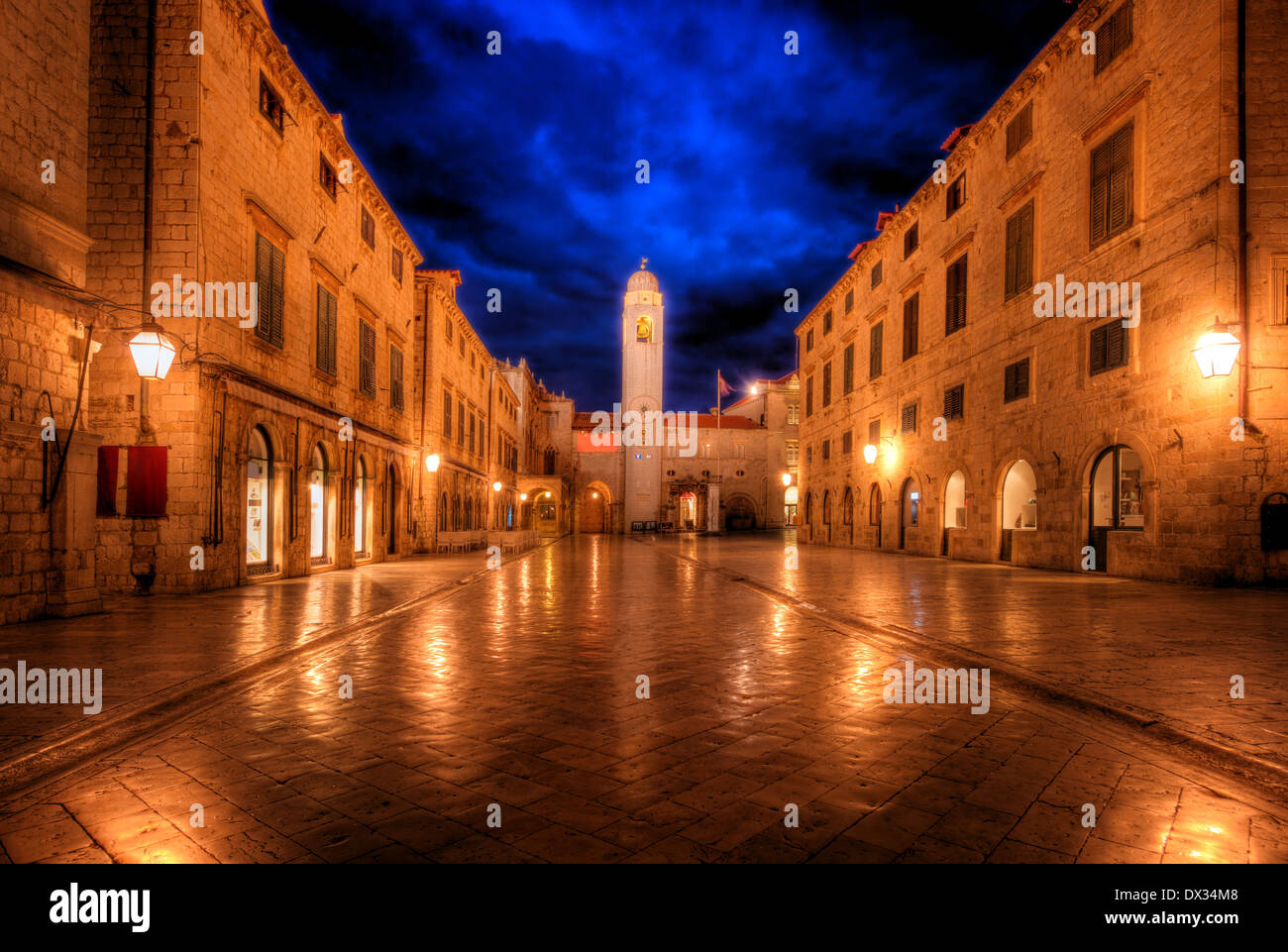 Stadtzentrum in Dubrovnik Stockfoto