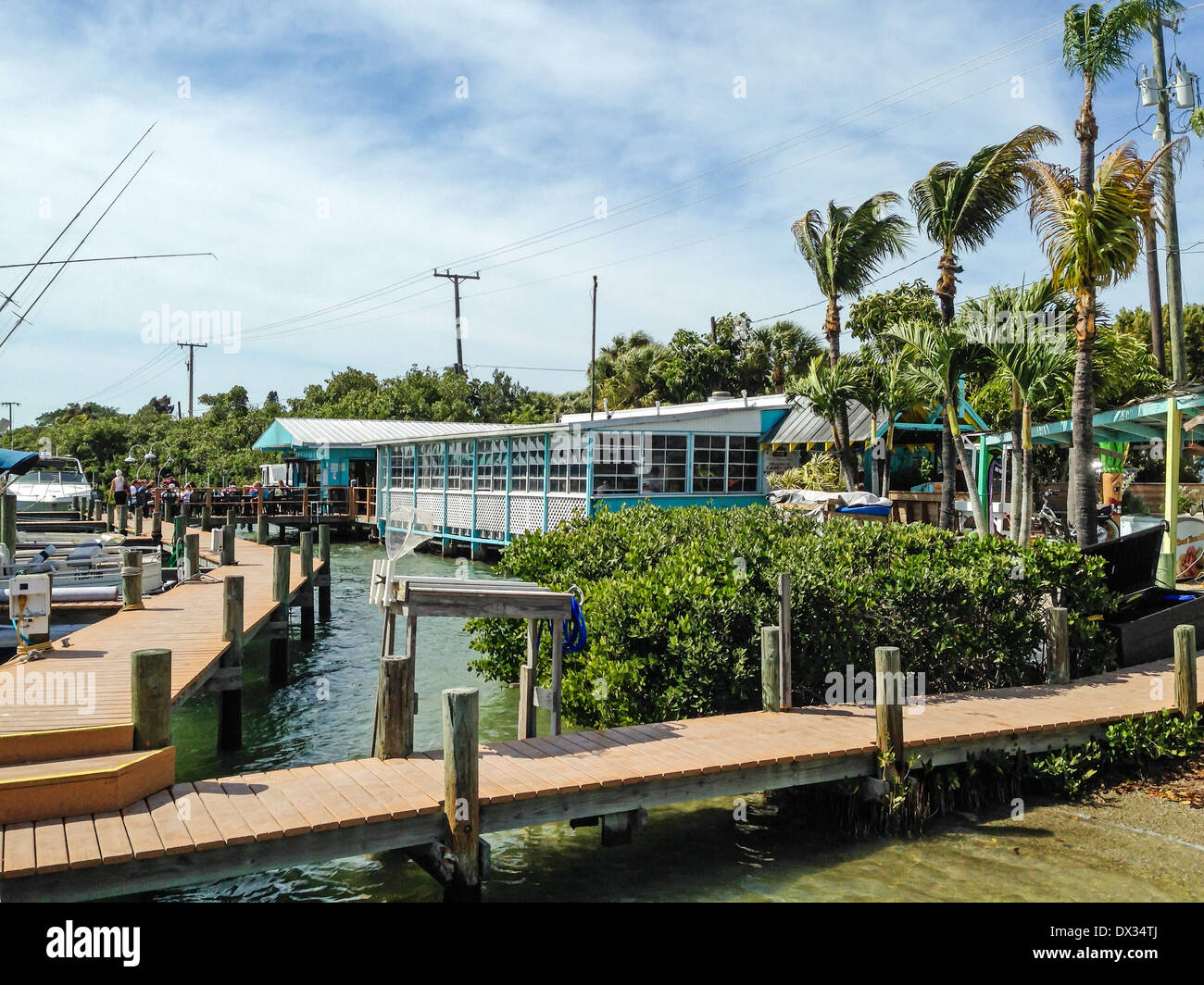 Casey Key Fischhaus auf Casey Key Island Florida Stockfoto