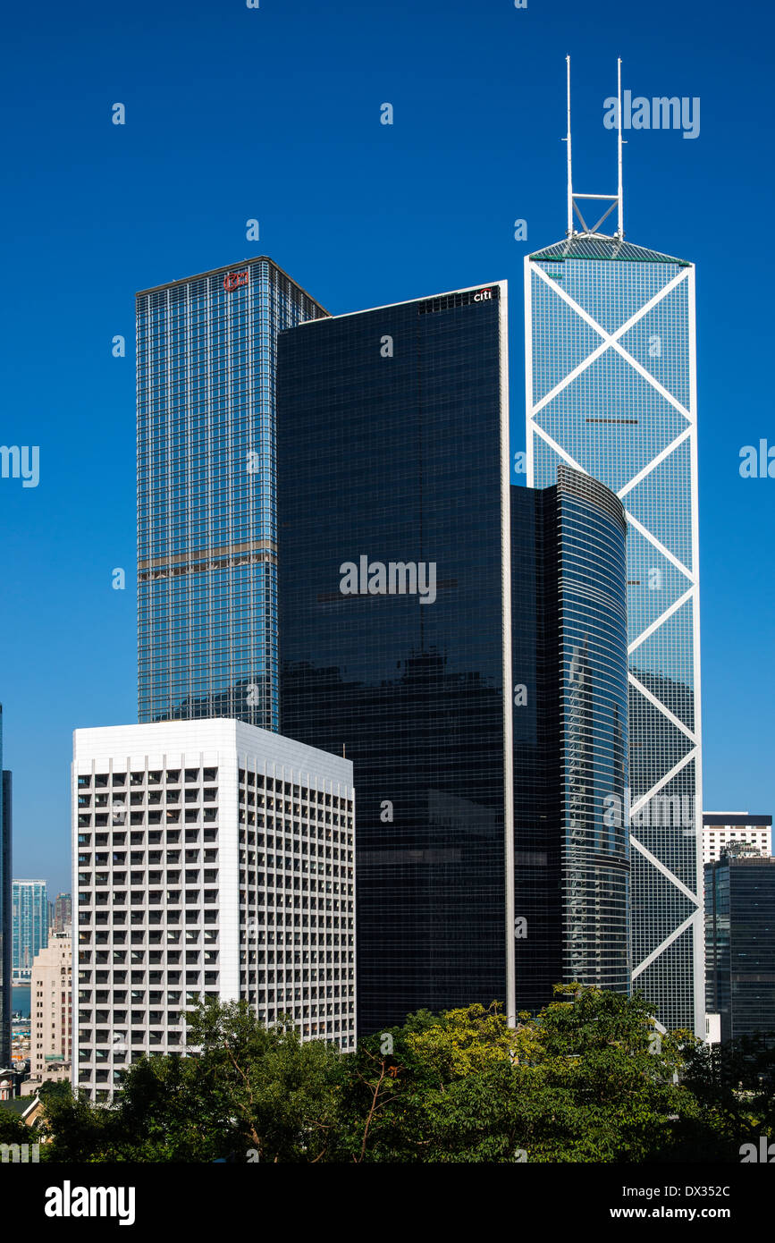 Hong Kong Central Business District Stockfoto