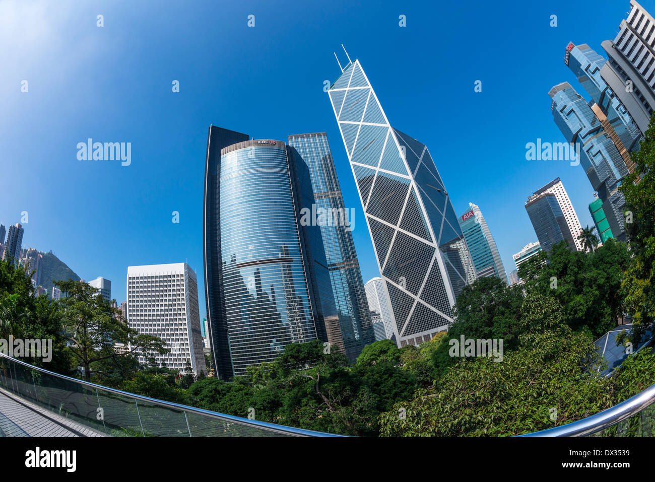 Hong Kong Central Business District Stockfoto