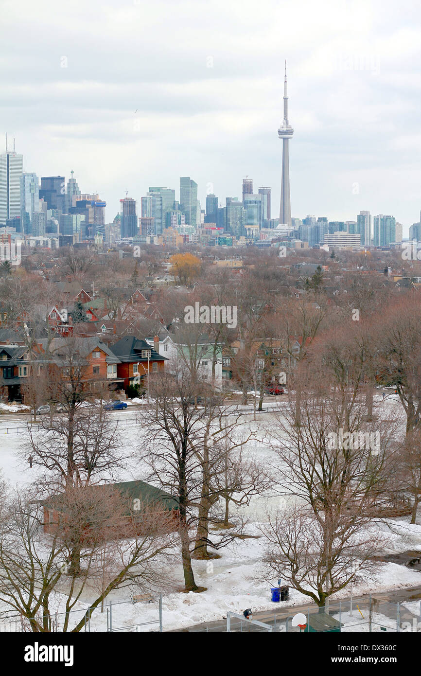 Blick auf die Innenstadt von Toronto, Kanada Stockfoto