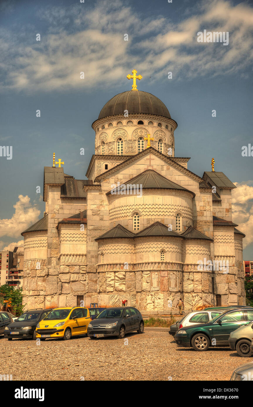 Orthodoxen Kirche der Auferstehung Christi in Podgorica Montenegro Stockfoto