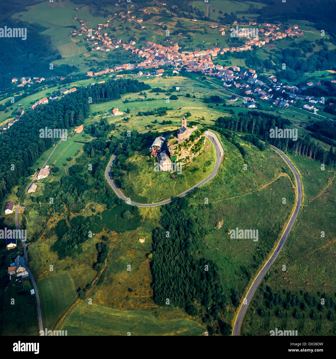 Luftaufnahmen von Dabo Felsen Moselle Lothringen Frankreich Stockfoto