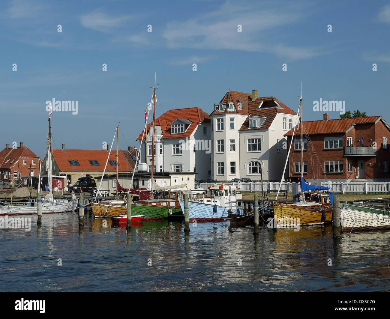 Hafen von Kerteminde, Fünen, Dänemark Stockfoto