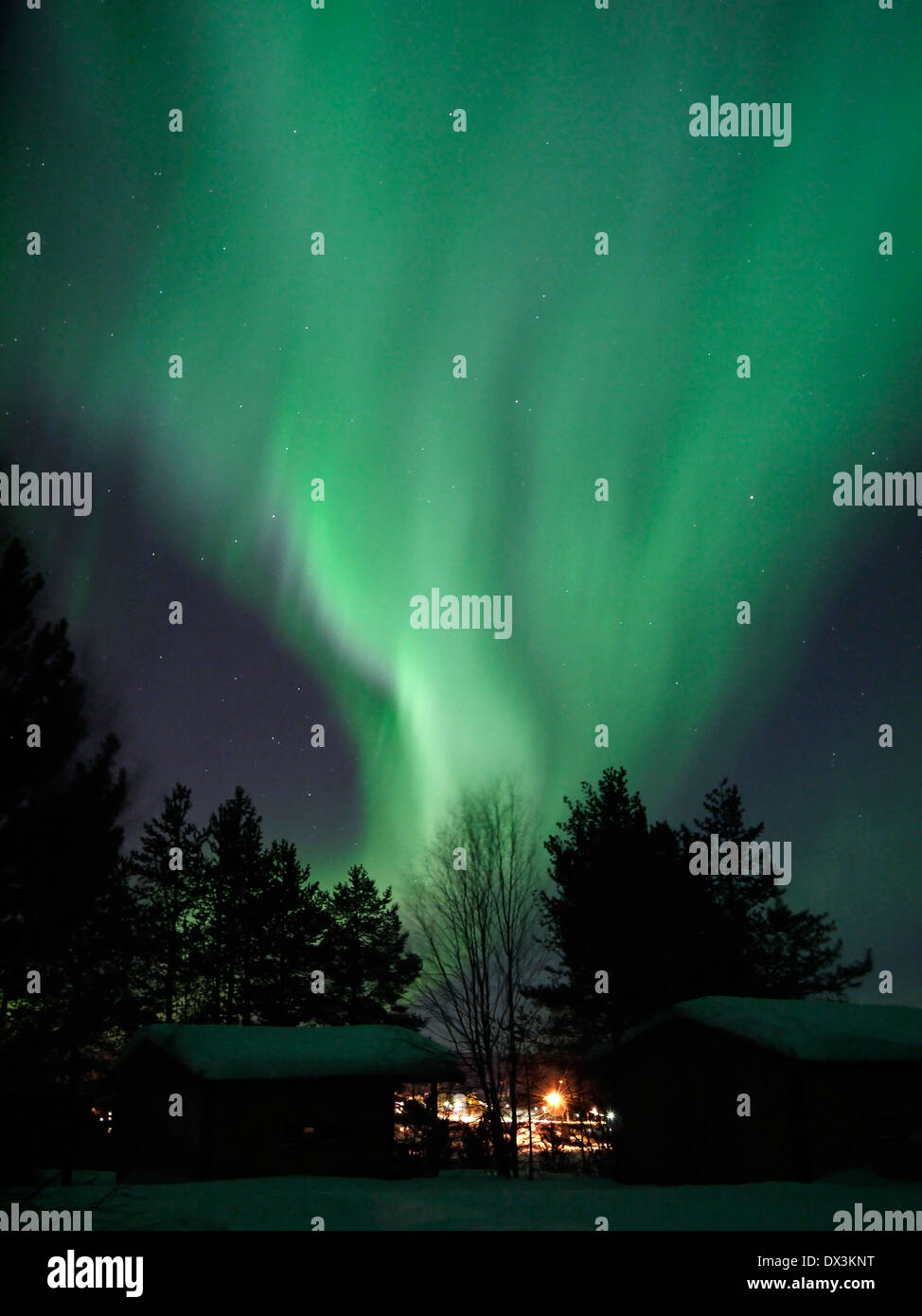 Nordlicht, Aurora Borealis, Karasjok, Finnmark, Norwegen Stockfoto