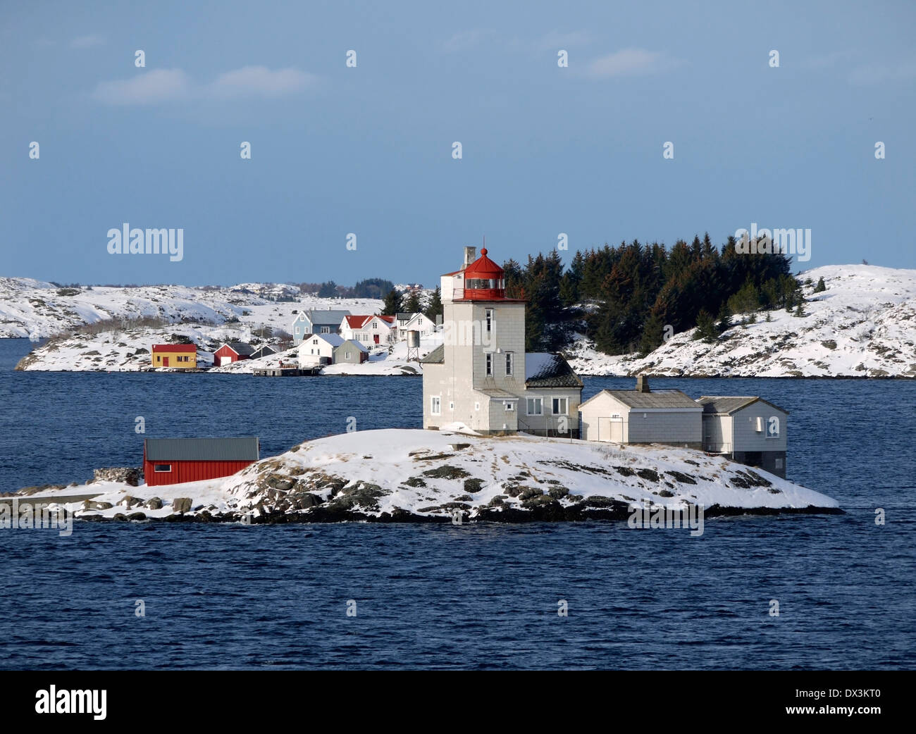Tyrhaug Fyr Leuchtturm, Smøla, møre Og Romsdal, Norwegen Stockfoto