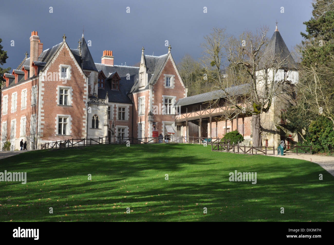 Herrenhaus Clos Lucé, Amboise, der letzte Wohnsitz des Leonardo da Vinci. Stockfoto