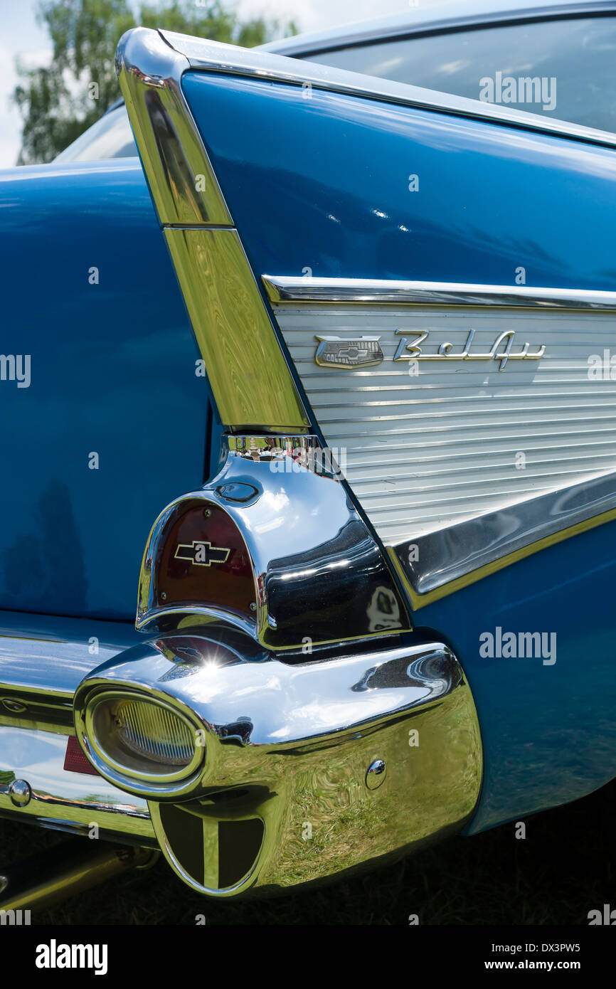 Detail der Bremse Rückleuchten Auto Full-Size-Chevrolet Bel Air Limousine Stockfoto