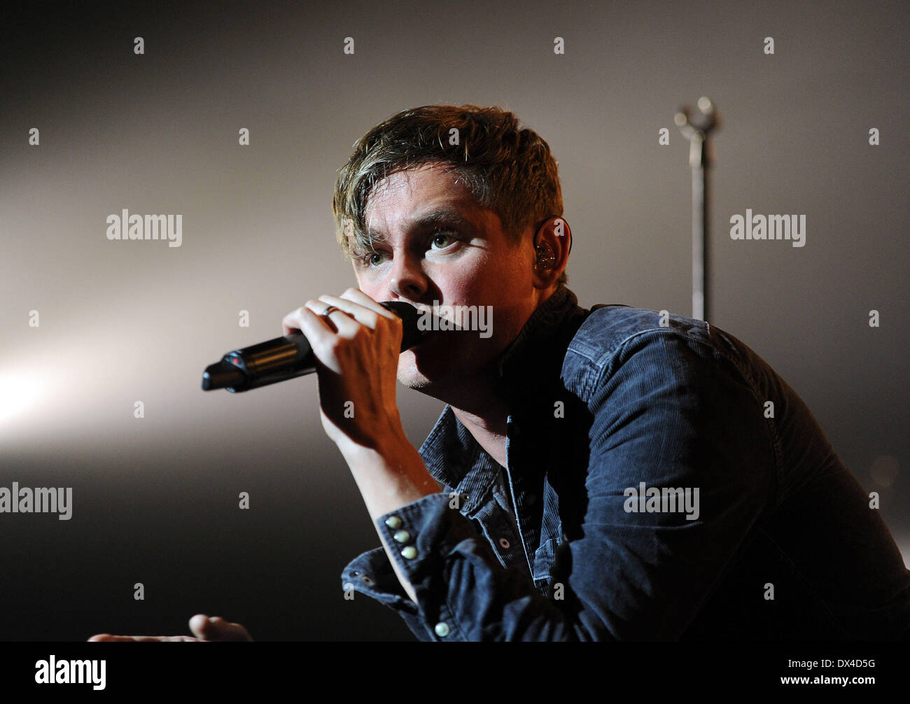 Tom Chaplin von Keane in der Heineken Music Hall durchführen. Amsterdam, Holland - 16.10.12 wo: Hol Stockfoto