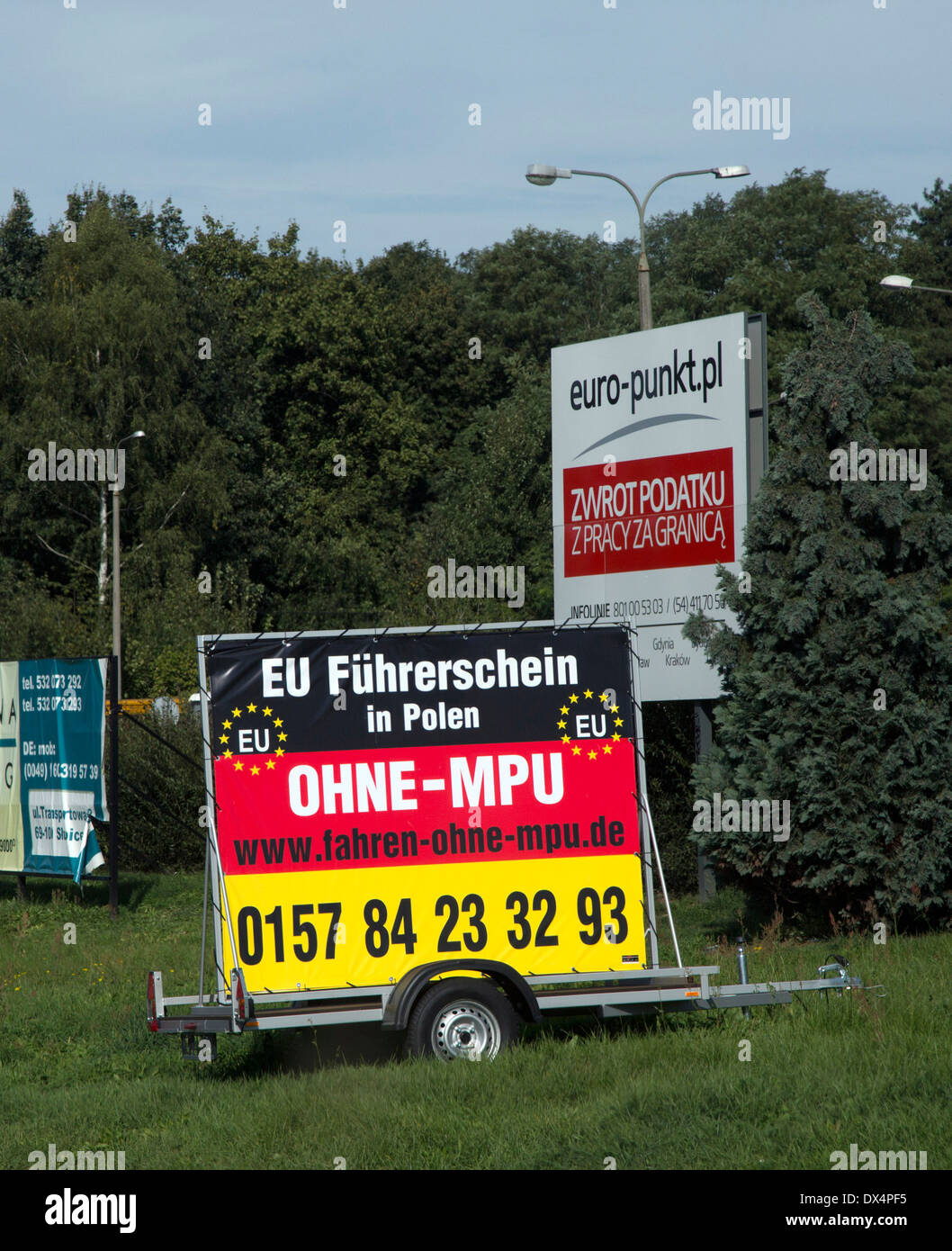 EU-Führerschein ohne MPU Stockfoto