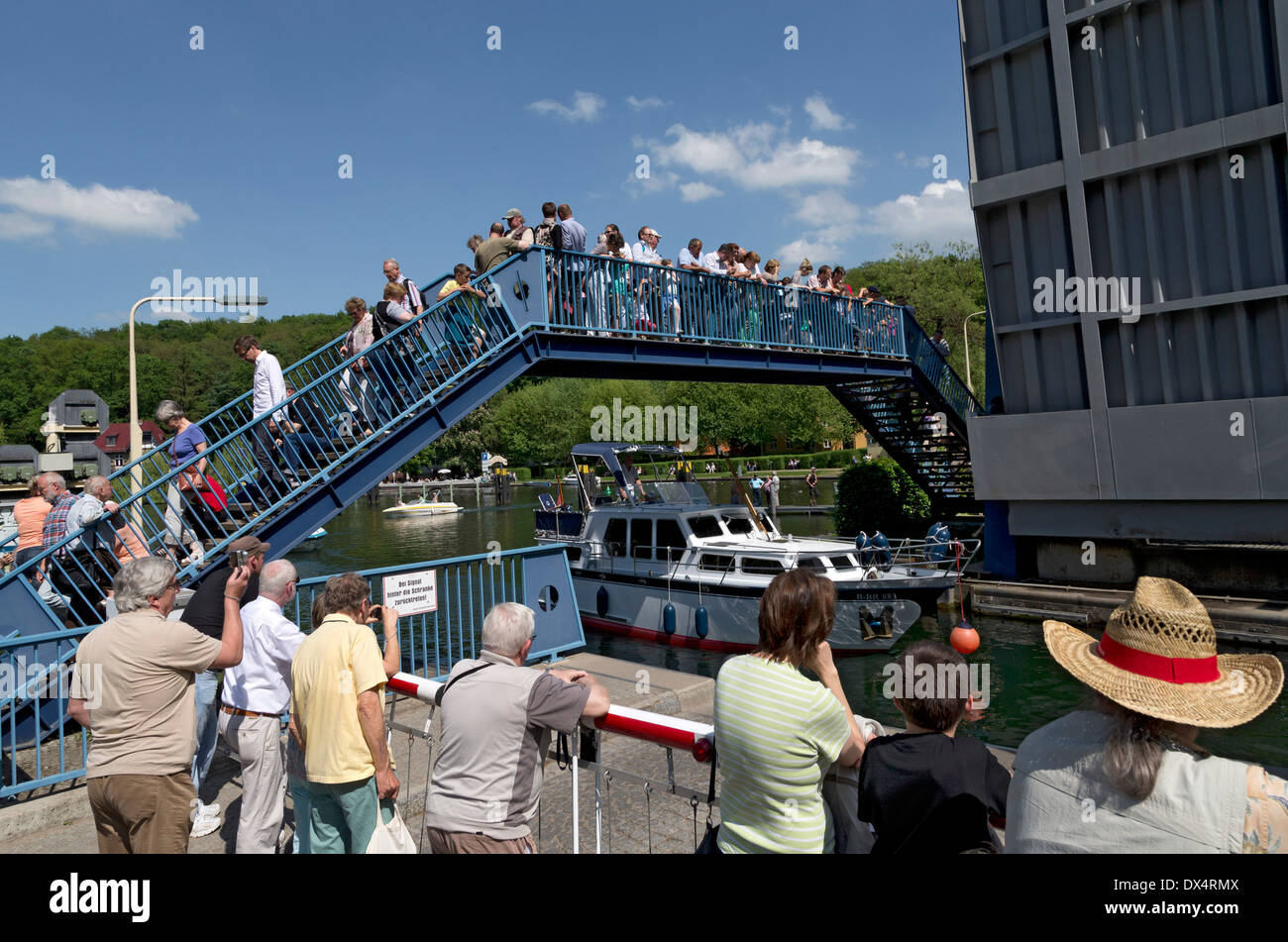 Schleuse Woltersdorf Stockfoto