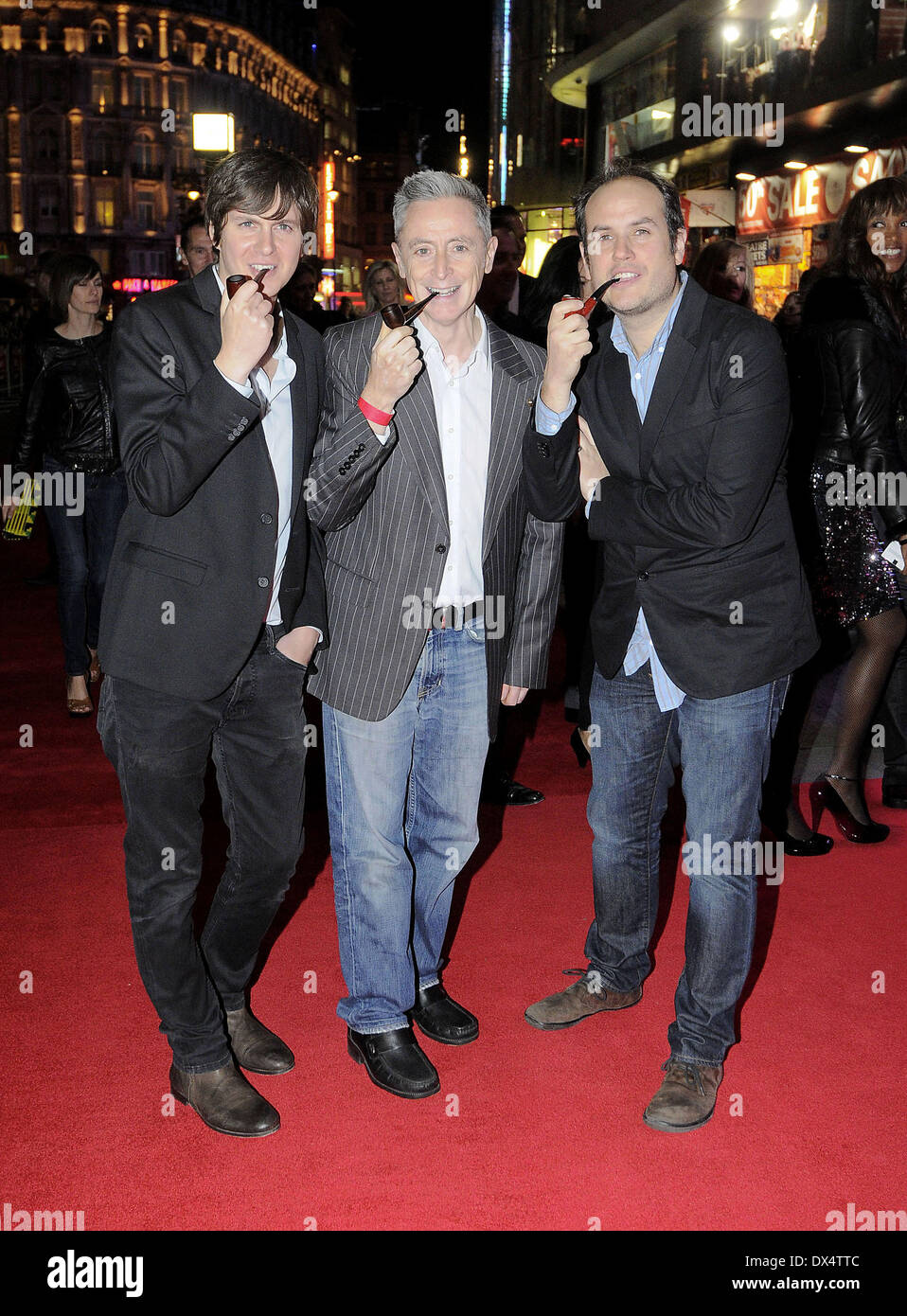 Ben Timlett, Jeff Simpson und Bill Jones an der 56. BFI London film Festival: A Liar Autobiographie im Reich Kino. London, England-16.10.12 mit: Ben Timlett, Jeff Simpson und Bill Jones wo: London, Vereinigtes Königreich bei: 16. Oktober 2012 Stockfoto