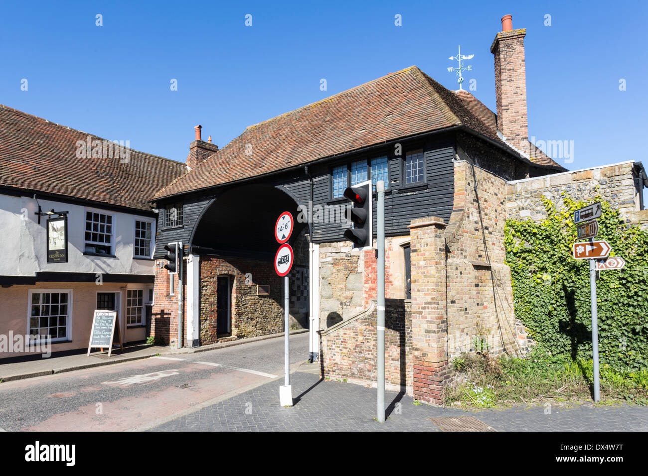 Die Barbican Gate Sandwich Kent Stockfoto