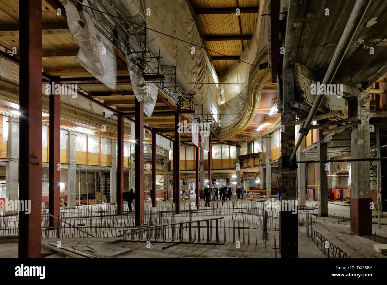 Berlin, Deutschland, Baustelle Staatsoper Unter Den Linden Stockfoto