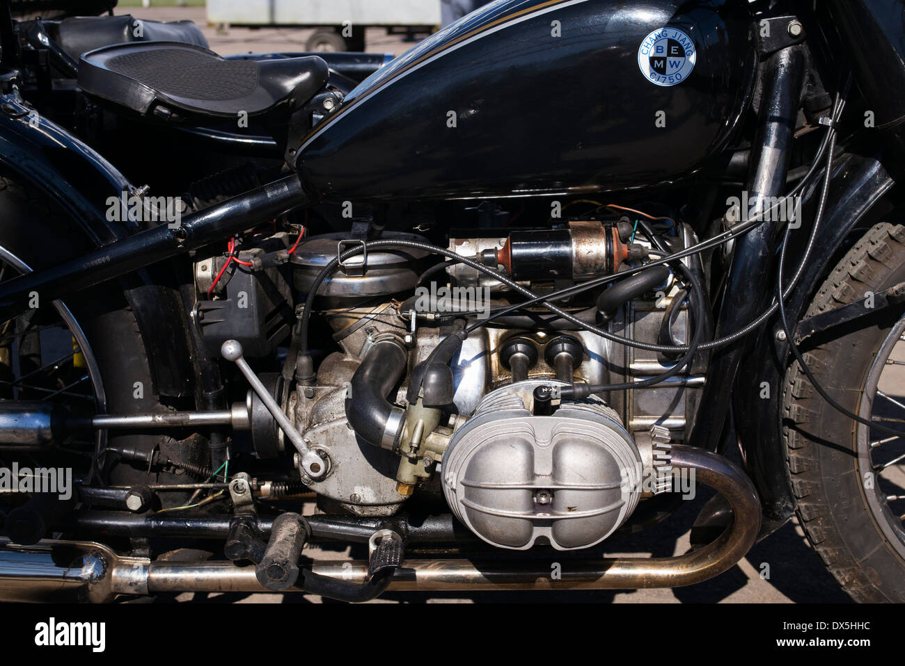 Chang Jiang Motorrad detail Stockfoto