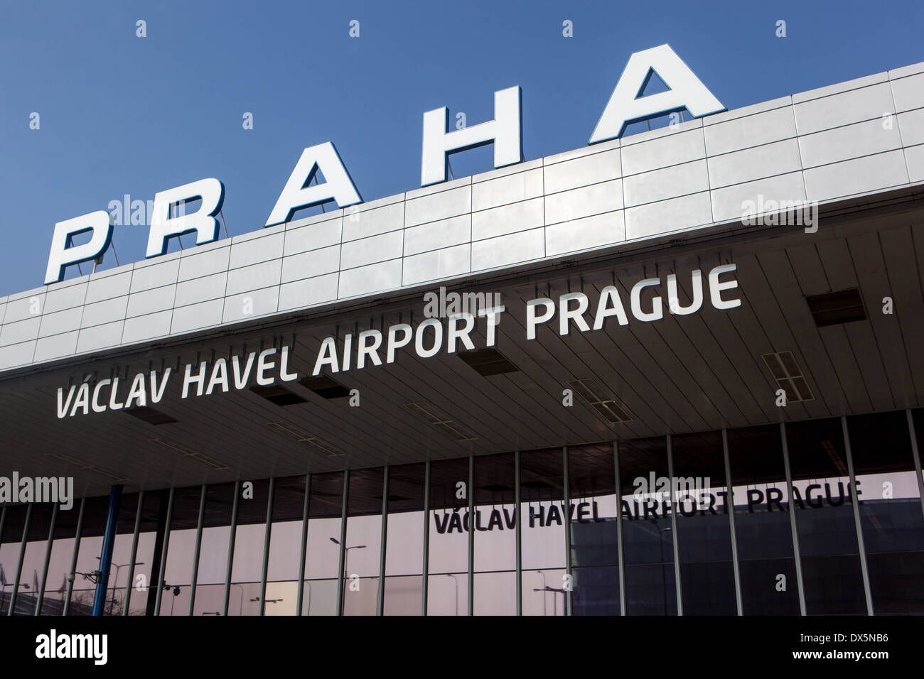 Flughafen Prag, Tschechische Republik Stockfoto